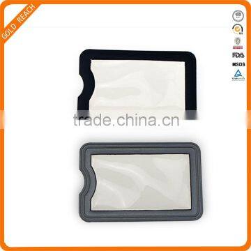 Customized Silver Color Plastic Card Holder