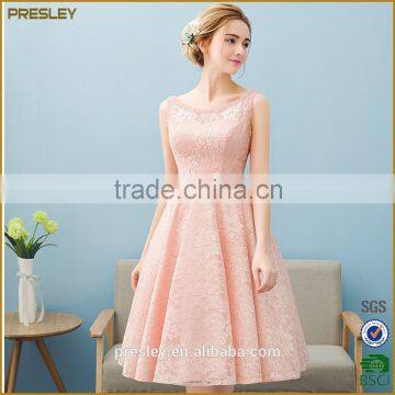 Wholesale Clothing New Fashion Elegant U-Neck Lace Free Prom Dress