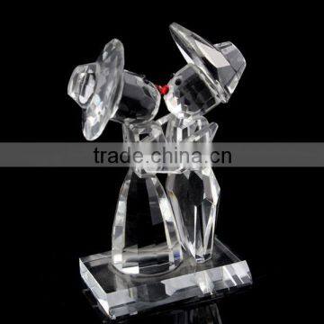 cube crystal lover figurines for favors