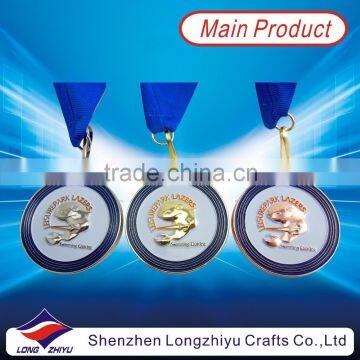Dolphin Medal with Ribbon 3D Dolphin Medal With Color Enamel
