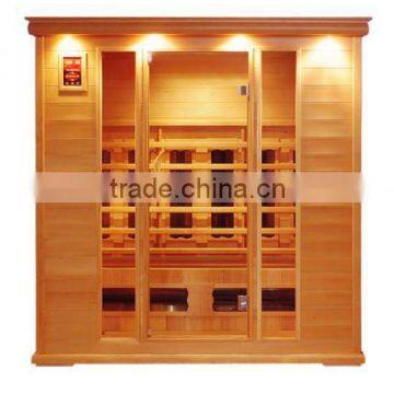 far infrared sauna for 4person carbon fiber and ceramic heater far infrared sauna room