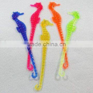 Sea horse swizzle stick / muddler / plastic sea horse stirrer / drink stirrer