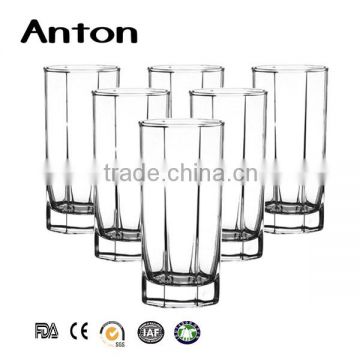 Tall and thin drinking glass cup cup factory