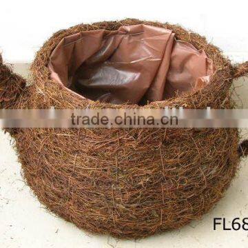 Tea Pot Rattan Outdoor Planter