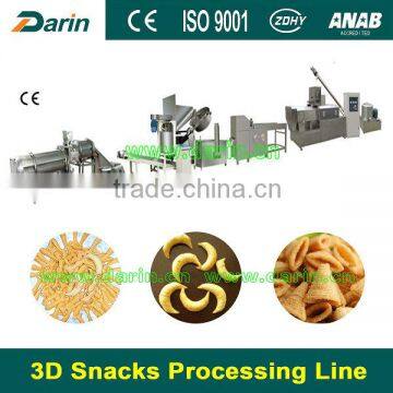 Automatic 3d Snack Pellet Machine/fryum 3d Snack Food Production Line/bugles Snack Extrusion Machine