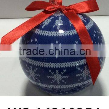 Plastic Snowflake Design Christmas Ball With Logo photo-2