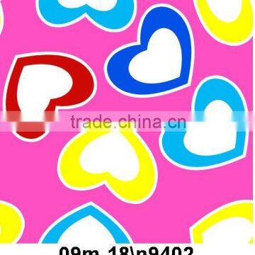 100% polyester heart print flannel fleece fabric