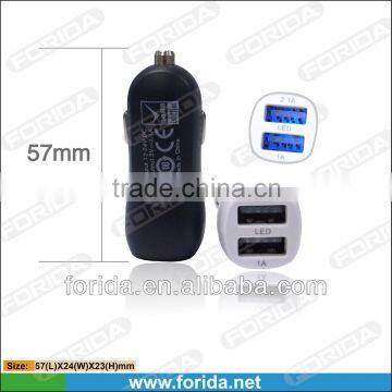 with light new factory price usb car charger