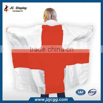 Adult England English National Flag, Body Fan Cape, English Flag Cape