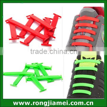 New summer gift cute flat shoelaces, silicone flat shoelaces