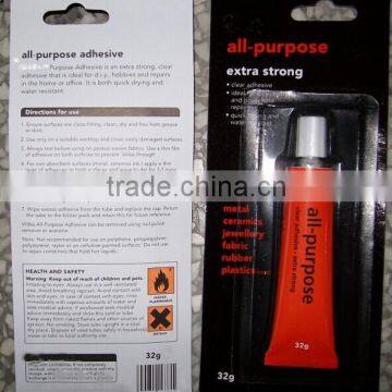 30ml, EU quality, multi purpose clear adhesive