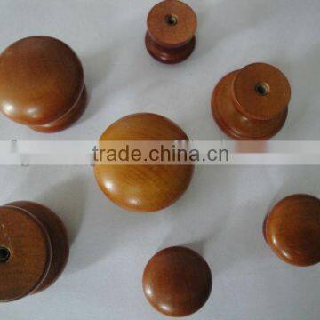 Delicate wooden knob beauty round wood knob for dresser