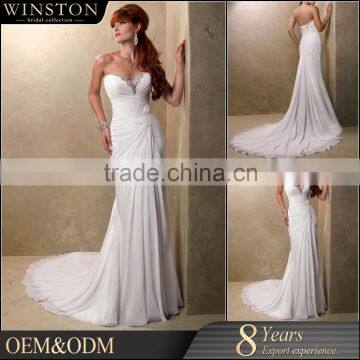 New Fashionable Special Design chiffon dress country western wedding dresses