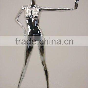 Chrome fashion female mannequin