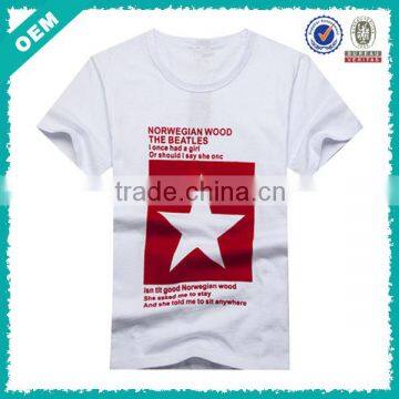 New! 2014 Summer Hot Sale Organic T Shirt With Star Printing (lyt-0400087)