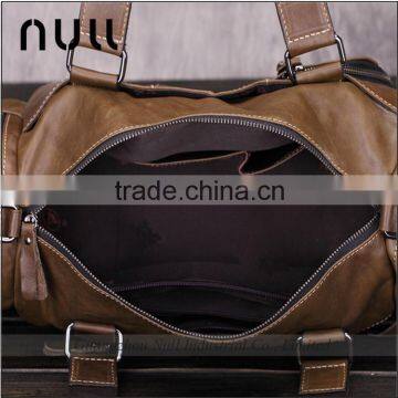 New Stylish Promotional Custom Waterproof Vintage Oil Genuine Leather Travel Duffle Bag for Men photo-6