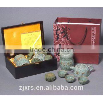 Yue celadon auspicious Tea Set