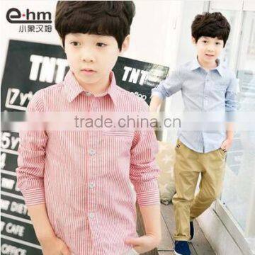 2017 Softhanding colorful cotton long sleeve stripe fancy boys casual shirt