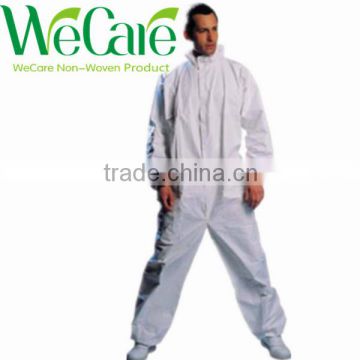 Medical Disposable Non woven Common White Coverall workwear overall