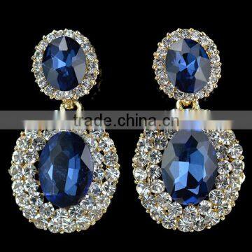 stainless steel jewelry 2016 zircon stud earrings earrings woman fashion earring
