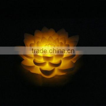 Floating plastic color change flower lamp lotus flower light led