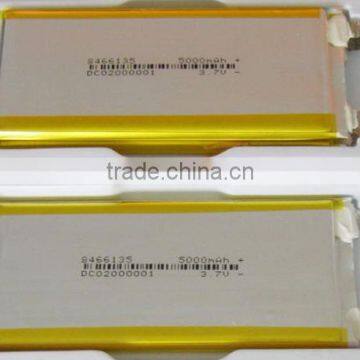 China manufacturer OEM 5000mAh lithium ion polymer battery 8644135