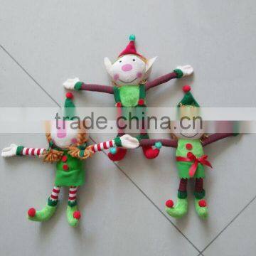 Custom Long Hand Plush Christmas Elf Toy/handmade Plush Christmas Toys/christmas Elf Soft Toy photo-3