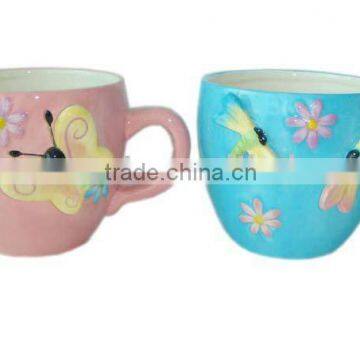 Butterfly Style Ceramic Cup