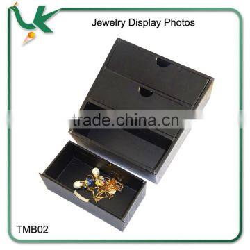 Trapeoid Shaped Three-layer Special Paper Covering Cardboard Jewelry Box photo-6