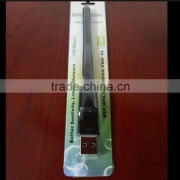 Stocks for USB WiFi antenna Ralink RT5370 IEEE 802.11 b/g/n 150 Mbps USB WiFi adaptor Ralink RT-5370