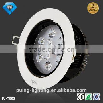 3w Recessed Cupped led Ceiling light with golden/silver housing