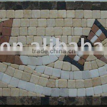 YFL152 Lava Mosaic Border line Art Marble Mosaic