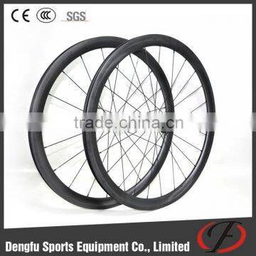 Carbon wheel rims 40mm clincher/tubular type wheelset for road bike