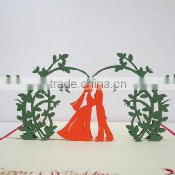 Happy Wedding 3d pop up greeting card