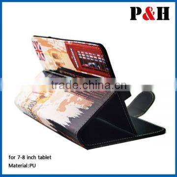 British Style Love Eiffel Tower Flower Leather Case With Stand Skin For Ipad 2 3 4 5 Mini 2 photo-6