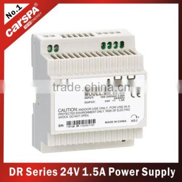 30W 24v din rail ac automatic voltage regulator power supply