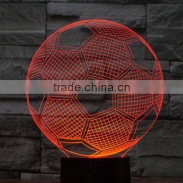 59-Football Model Night Light 3d Lamp Colorful 3d Illusion Art Lamp 3d Acrylic Sculpture Lamp photo-3
