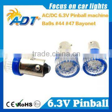 High quality 6.3v #44/#47 bayonet base 5630 LED pinball lamp
