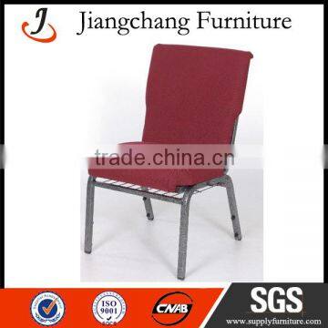 Red Cushion Church Chair With Bookrack JC-E92