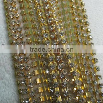 Rhinestone cup chain for jewerly