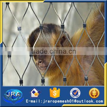 safety 316L wire rope mesh for zoo animal enclosure fence