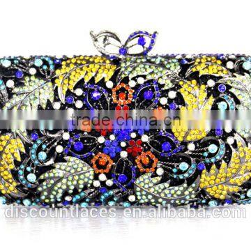 Luxcury evening clutch bag with high quality crystal for Ladies Bridal Clutch Bags