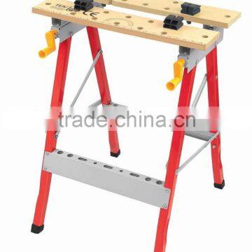 Adjustable Wooden Folding Mechanics Work Bench for Wood Working