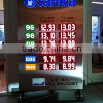 LED GAS OIL PRICE DISPLAY/LED GAS SIGNS for Customer Project