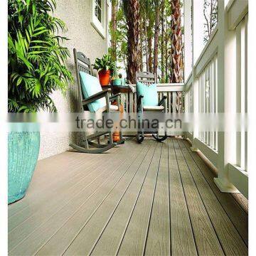 cheap hollow interlock engineered deck outdoor floor tile/Plastic wood flooring engineered