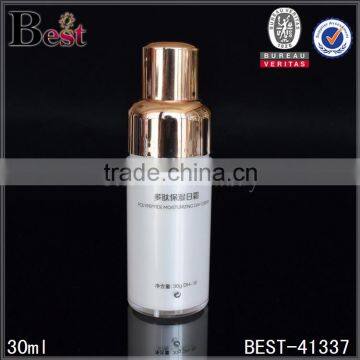 30ml gold refillable special shape acrylic lotion bottle in dubai