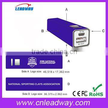 Design power bank shenzhen mobile power bank factory 2600mah