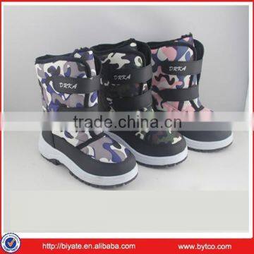 2016 New Fashion camo boy snow boots