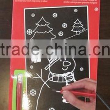 Christmas gift scraper paper foil with paper packaging