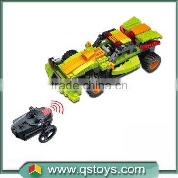 Hot sell children toys DIY remote control car,educational toys car,cheap toy building blocks